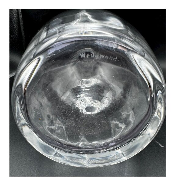 Wedgwood Lead Crystal Devon Collection Optic Carafe Wine Decanter England Vtg - Picture 7 of 8